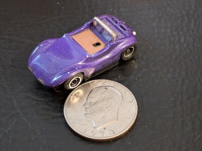 Tyco Pro Dune Buggy HO Slot Car Purple Missing Driver Working