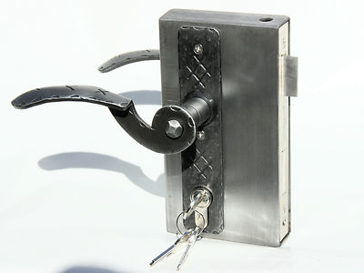 UHRIG Schlosskasten komplett Set für z.B. Gartentür, Hoftor usw.