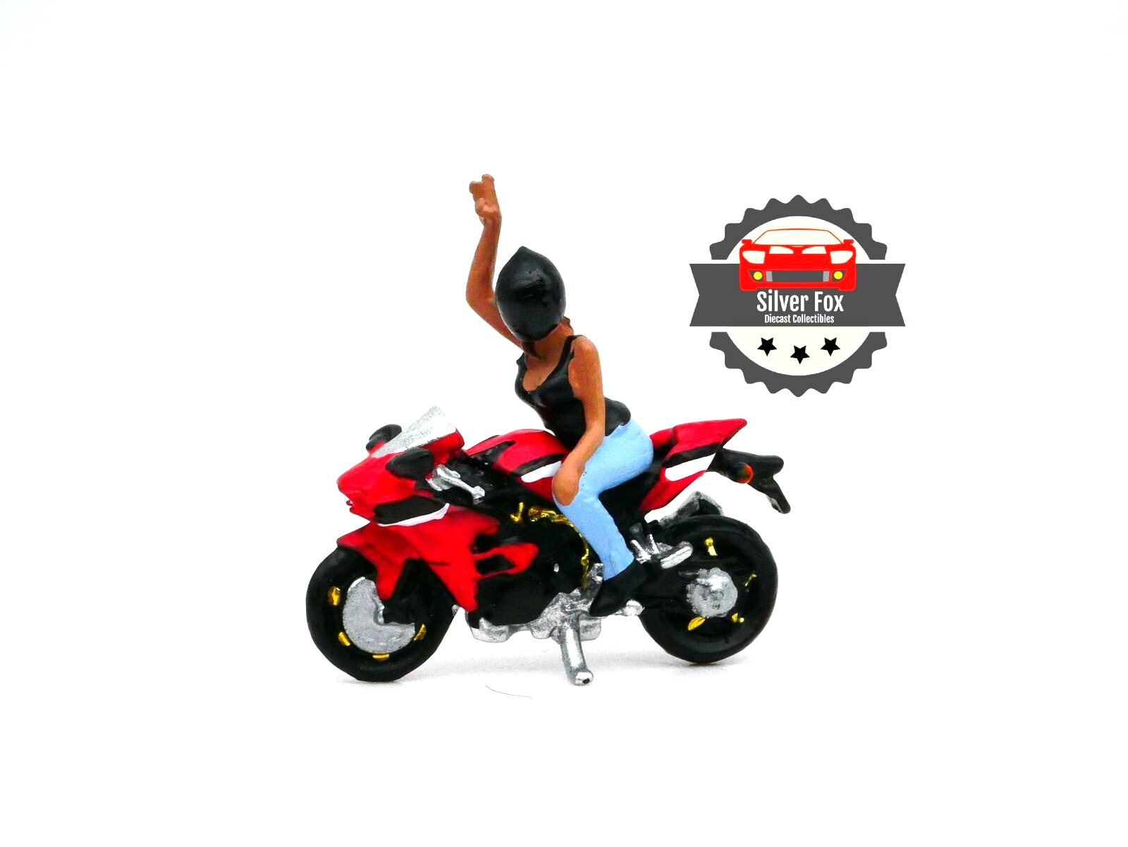 MOTORCYCLE RACING RED 1:64 SCALE DIECAST COLLECTOR COLLECTORS MODEL CAR