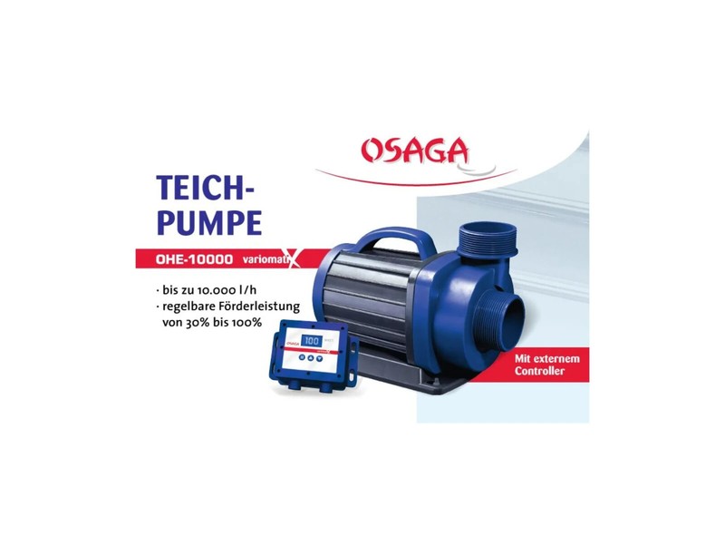 Osaga Variomatix Ohe Teichfilterpumpe Regelbare Bachlauf- U. Teichpumpe Garten