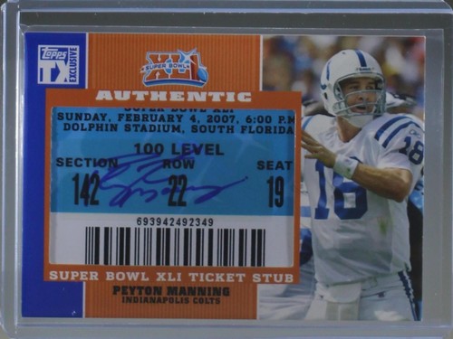 2007 Topps TX Exclusive Peyton Manning #SB-PM