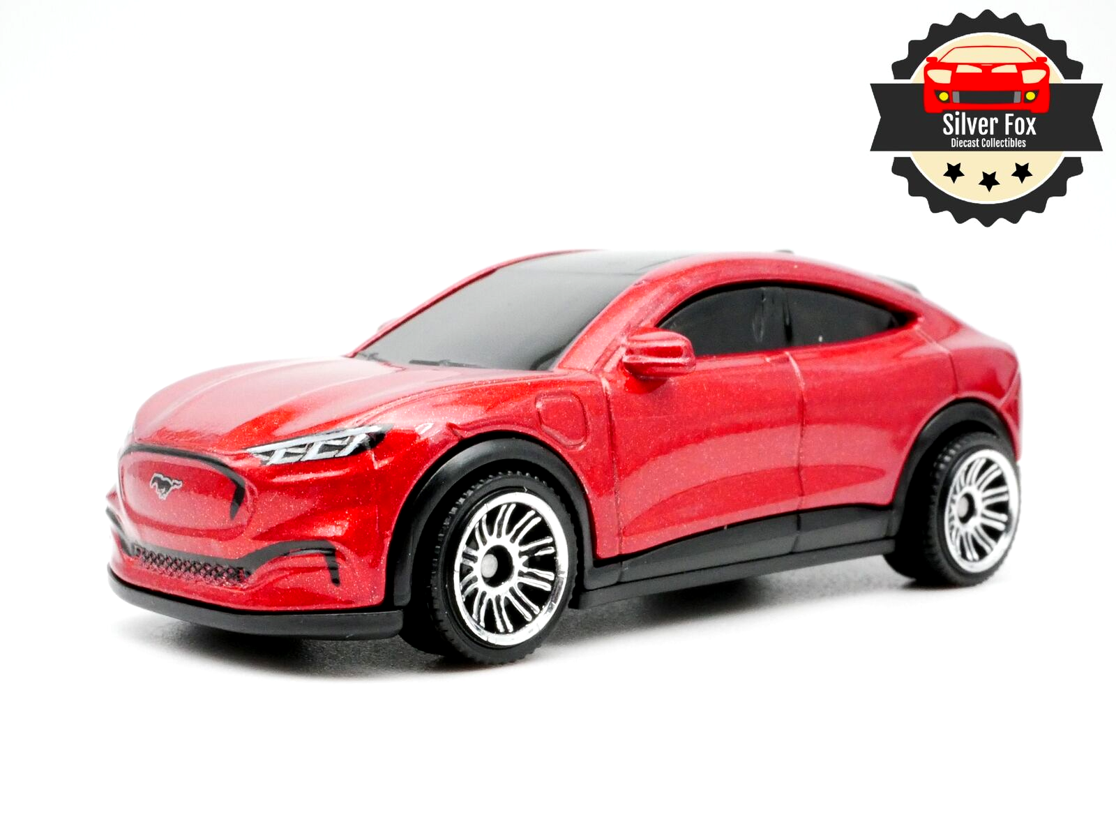 2021 FORD MUSTANG MACH-E SUV RAPID RED 1:64 SCALE COLLECTOR DIORAMA MODEL CAR