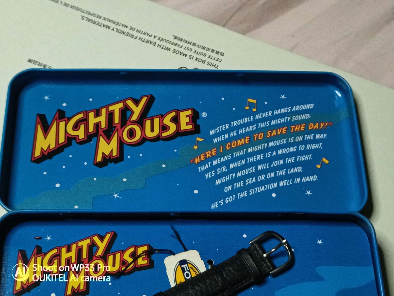 M10 Mighty Mouse Fossil Made Dial Watch Limited Edition  LTD 3D 