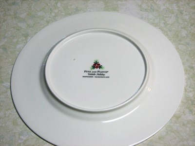 Fitz and Floyd China YULETIDE HOLIDAY Christmas Red and Green Dinner Plate(s)