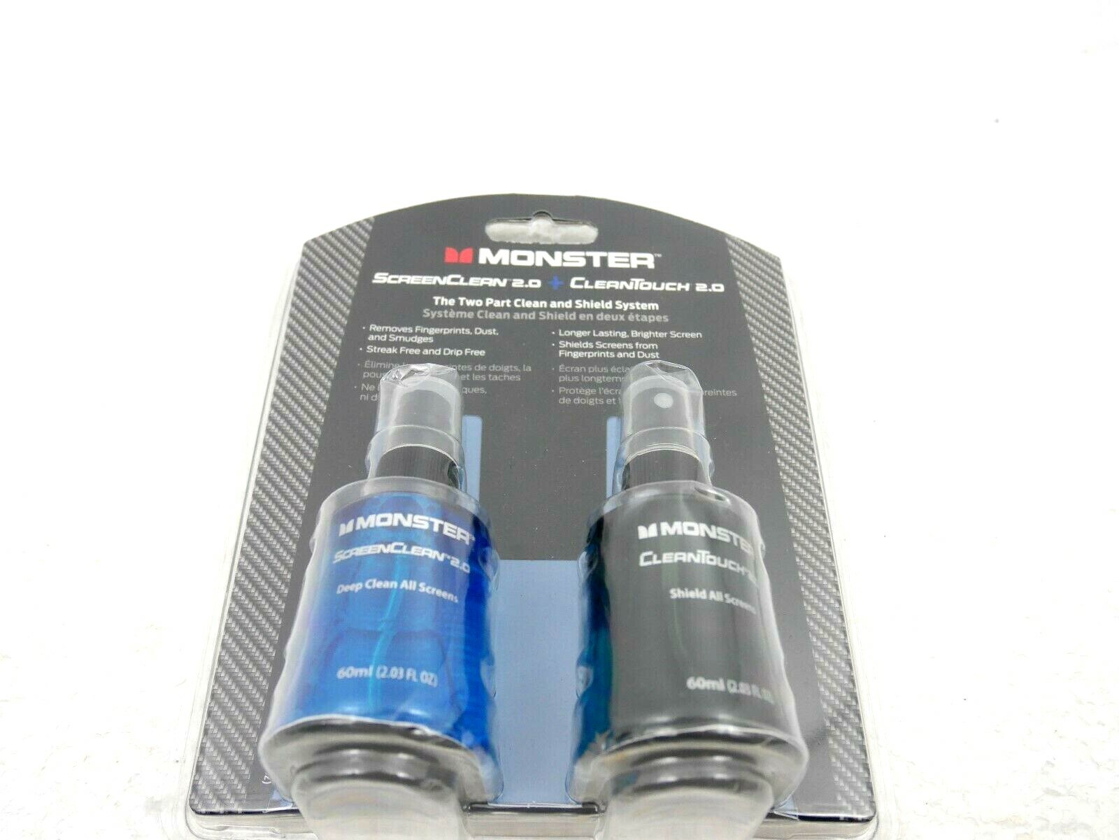 BRAND NEW Monster ScreenClean 2.0 + CleanTouch 2.0 Clean and Shield System