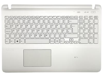 Sony Vaio SVF152 SVF152C29M SVF152A29M Palmrest Cover UK Backlit Keyboard White