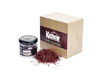 A+ Grade Premium Quality Red Kashmiri Saffron Original Pure 1Gm Kesar Spice Box.