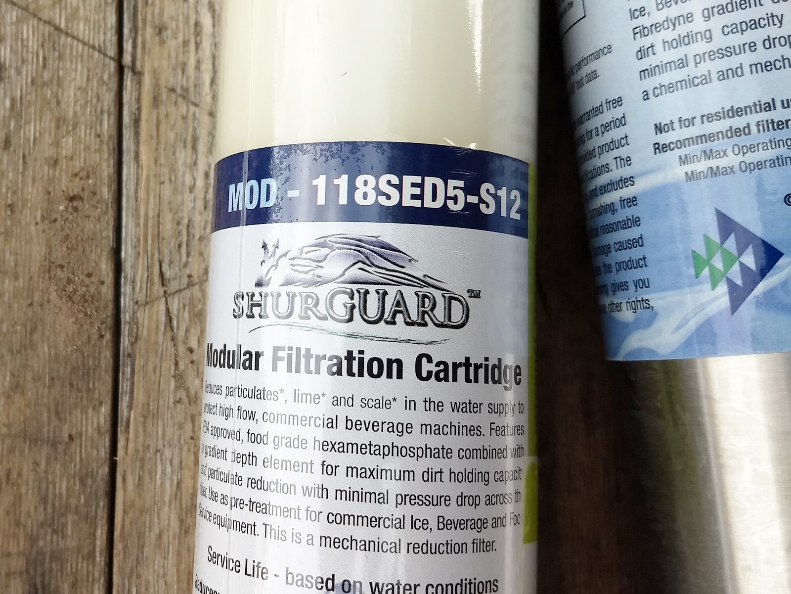 New Shurguard MOD-118SED5-S12 Filter Cartridge With MF Series Housing