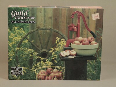 Vintage Golden Jigsaw Puzzle Apple Still Life 1000 Piece  4710-39 Sealed 21 x 27