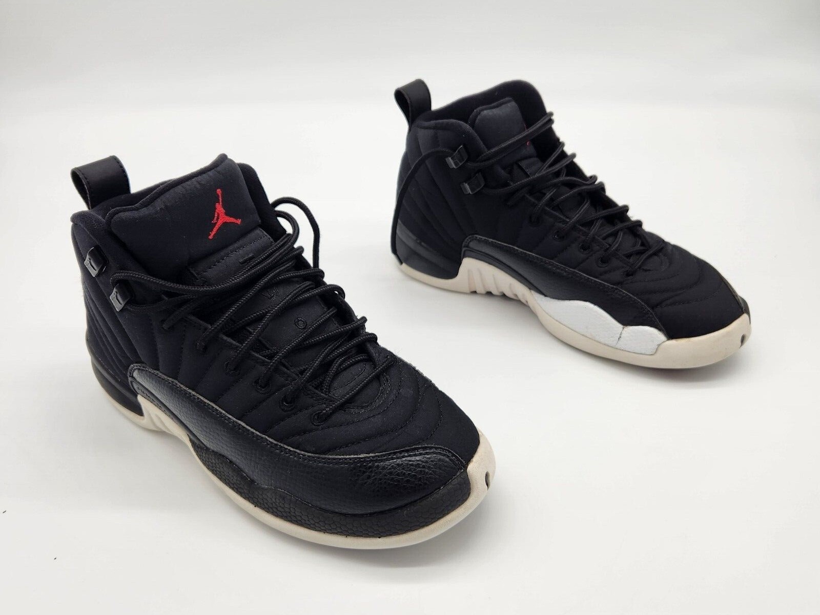 NIKE AIR JORDAN XII 12 RETRO GS 2016 Size 6Y NEOPRENE BLACK