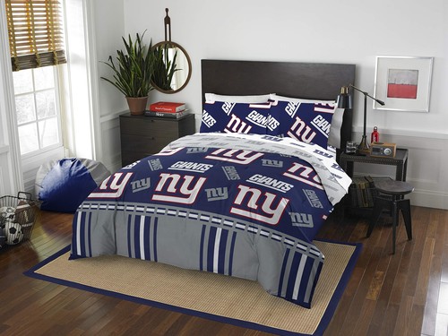 Вращающаяся двуспальная кровать Northwest NFL New York Giants в комплекте с сумкой