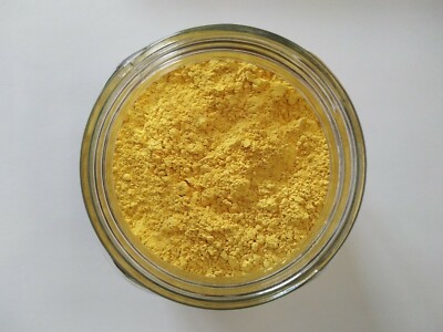 Genuine Lead Tin Yellow Dark (Type 2) Dry Pigment Powder 100 Grams 