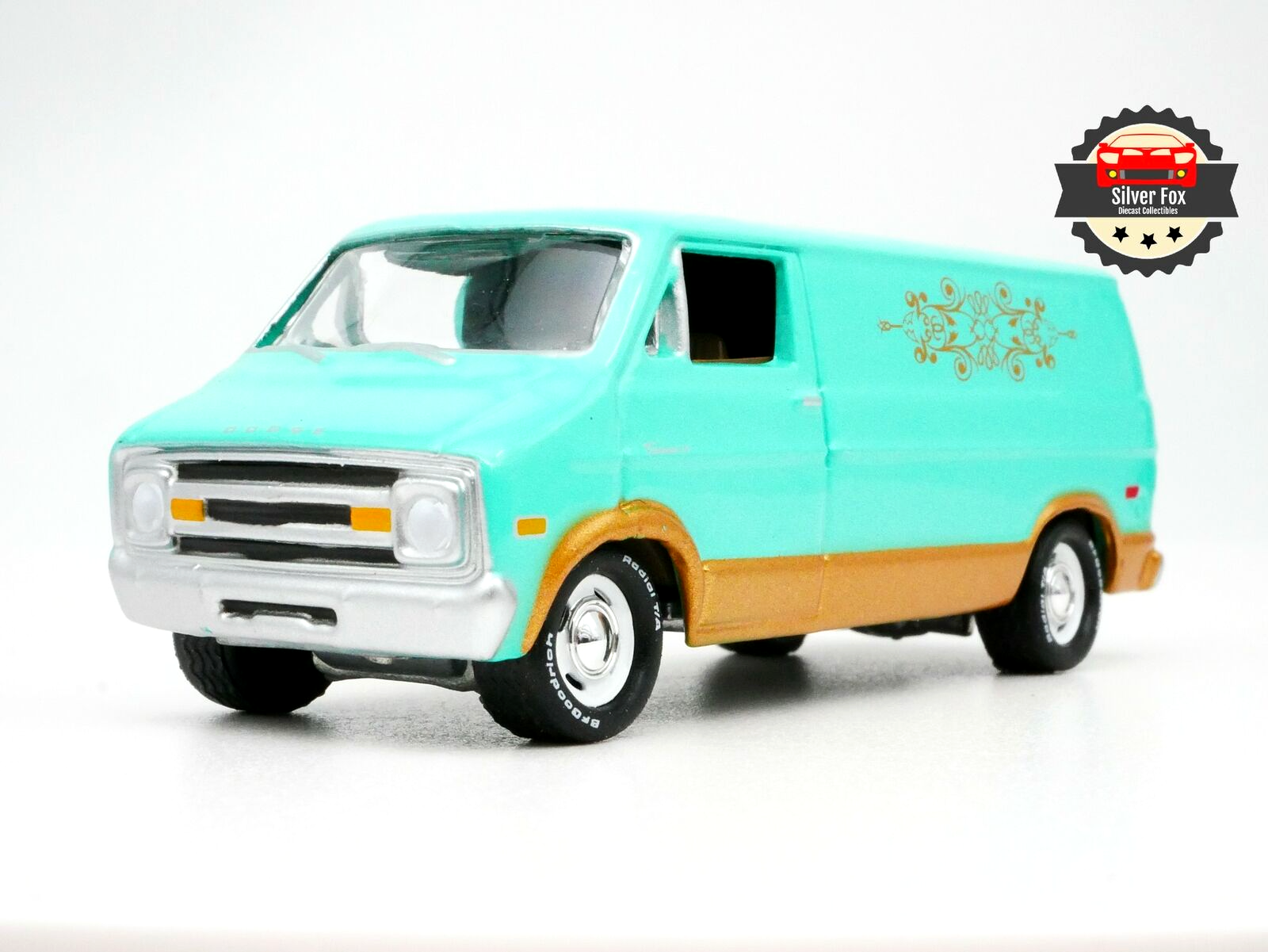 1976 DODGE TRADESMAN AQUA BLUE 1:64 SCALE DIECAST COLLECTOR COLLECTOR MODEL CAR