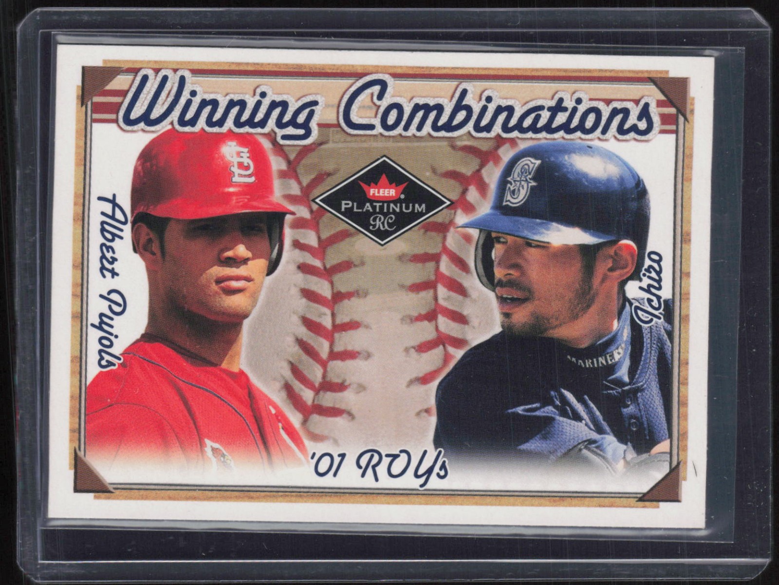 2001 Fleer Platinum Winning Combinations #3 Albert Pujols Ichiro RC Rookie