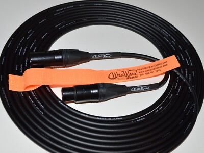 Professional Grade WaxWorxCables Microphone Cable Canare Quad/Neutrik Gold NEW!