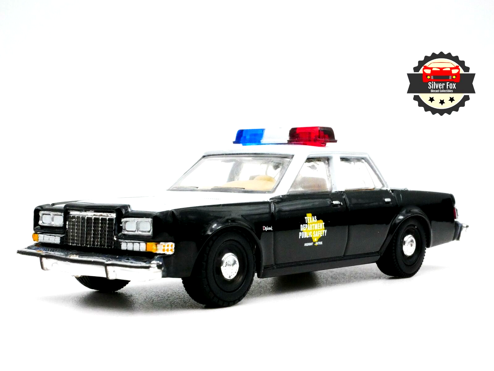 1981 DODGE DIPLOMAT TEXAS SAFETY 1:64 SCALE DIECAST DIORAMA COLLECTOR MODEL CAR