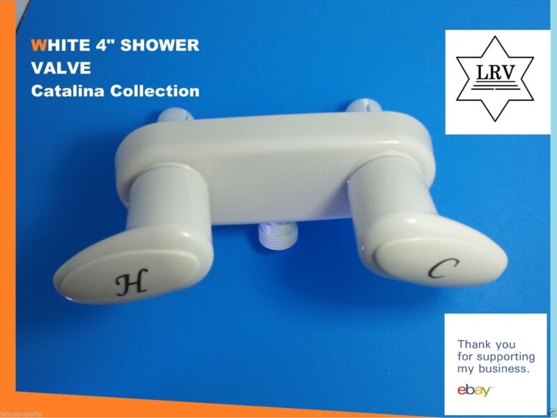 4" White Rv Catalina Shower Faucet Phoenix