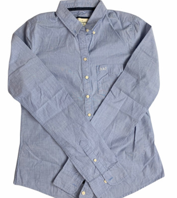 Abercombie & Fitch Soft Oxford Shirt Button Down Blue Women's Medium NWT