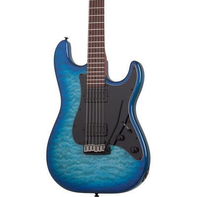 Schecter Traditional Pro Electric Guitar, Trans Blue Burst