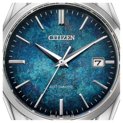 Pre-owned Citizen Nb1060-12l Collection Mechanical Silver Foil Lacquer Dial Model
