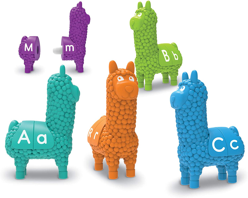 Learning Resources Snap-N-Learn Llamas, Early Abcs, Alphabet Learning Resources,