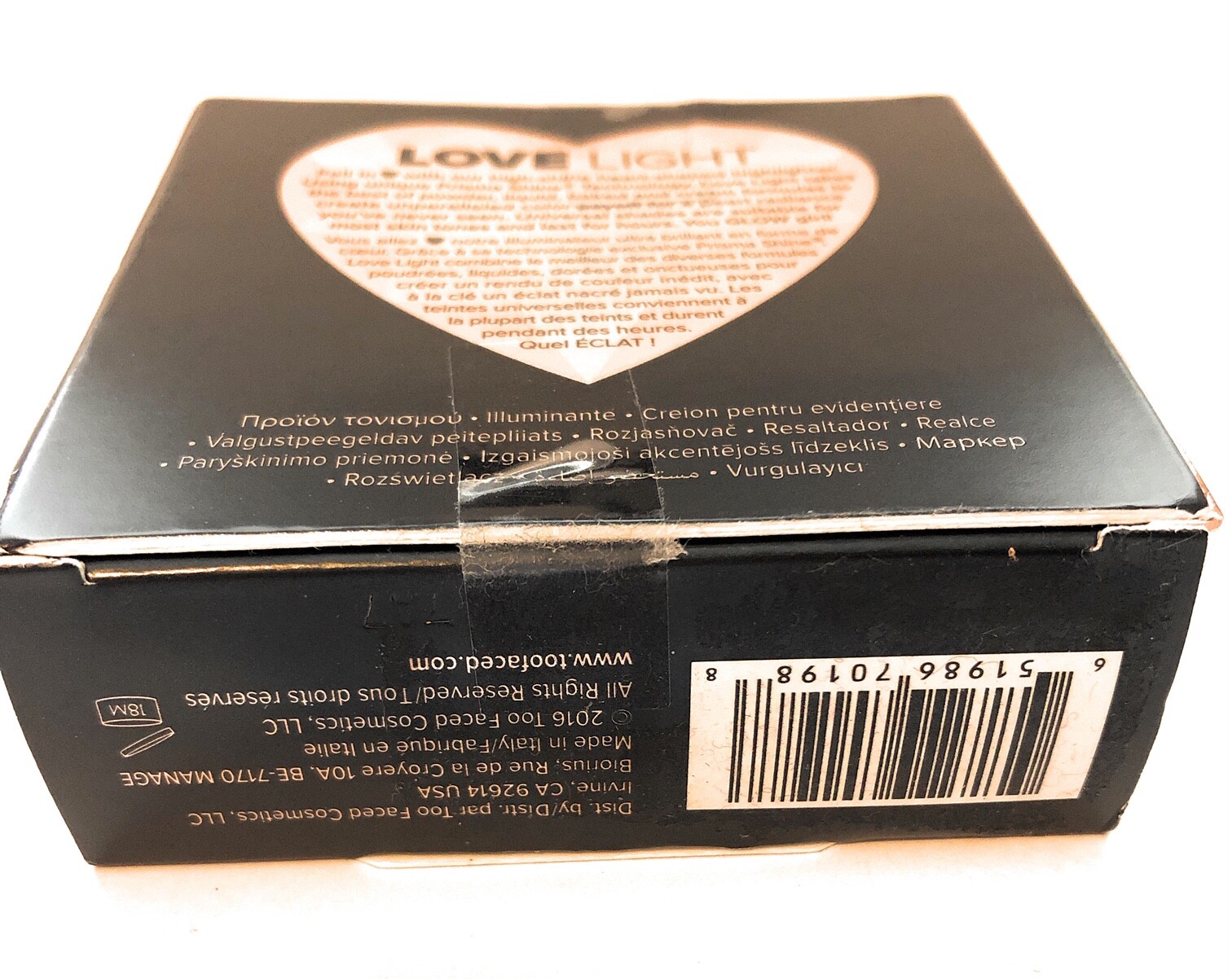 TOO FACED Love Light Prismatic Highlighter BLINDED BY THE LIGHT *READ* NIB