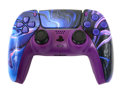 Custom Design Sony DualSense Wireless Controller PlayStation PS5 - Purple Swirl