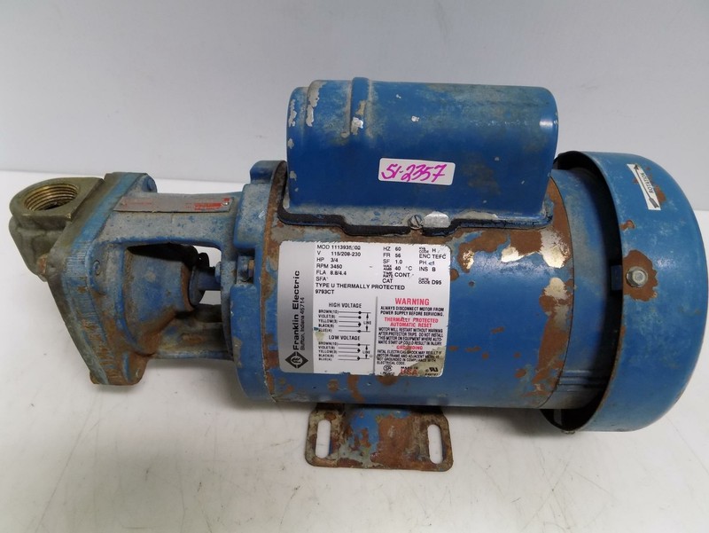 Franklin Electric Electric Motors Surplus Industrial Equipment