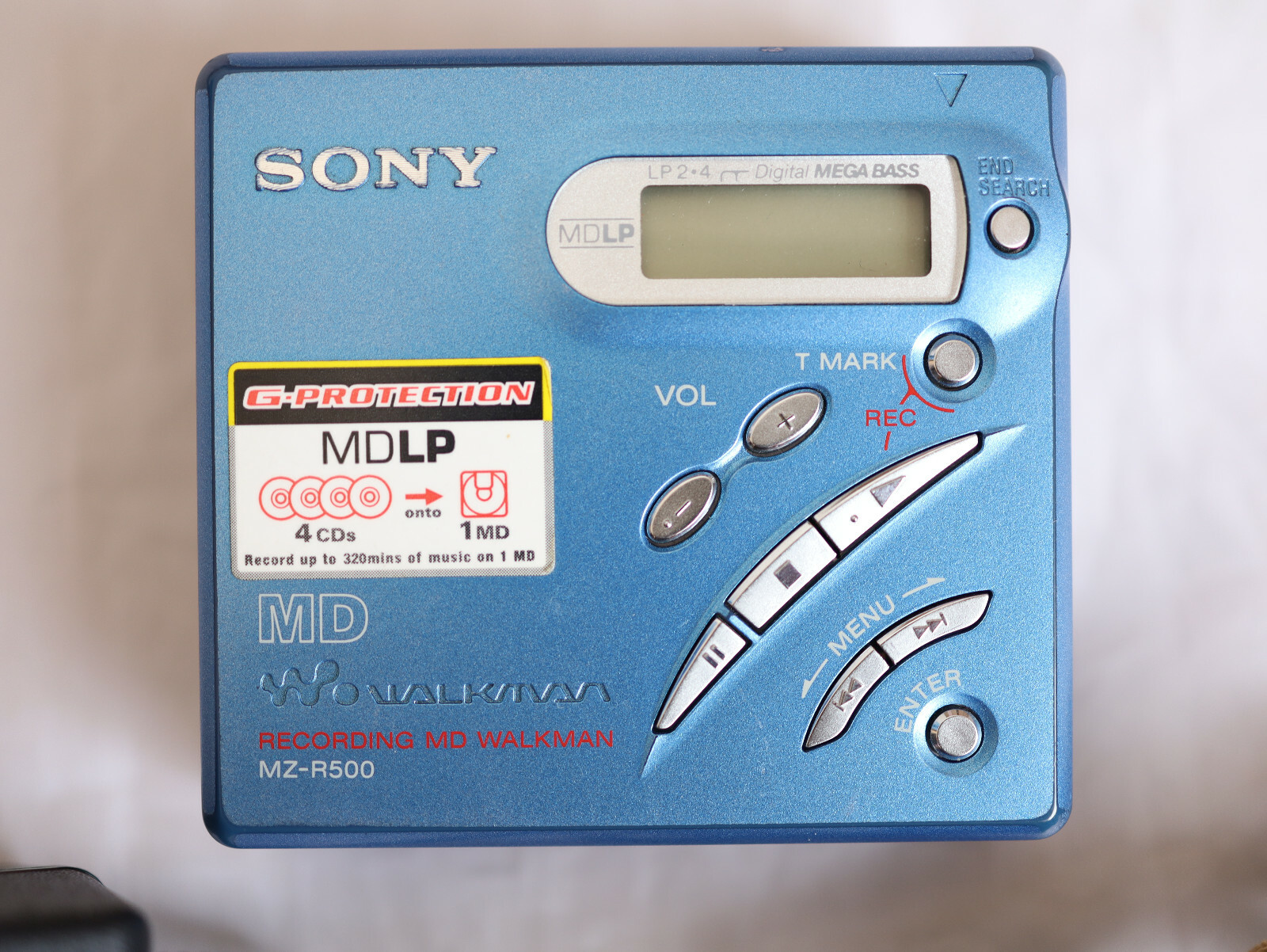 Sony MZ-R500 - MiniDisc / Mini Disc Walkman Portable Recorder