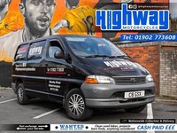 2005 Toyota Hiace 280 GS 2.5 D-4D 88bhp Black Panel Van with MOT