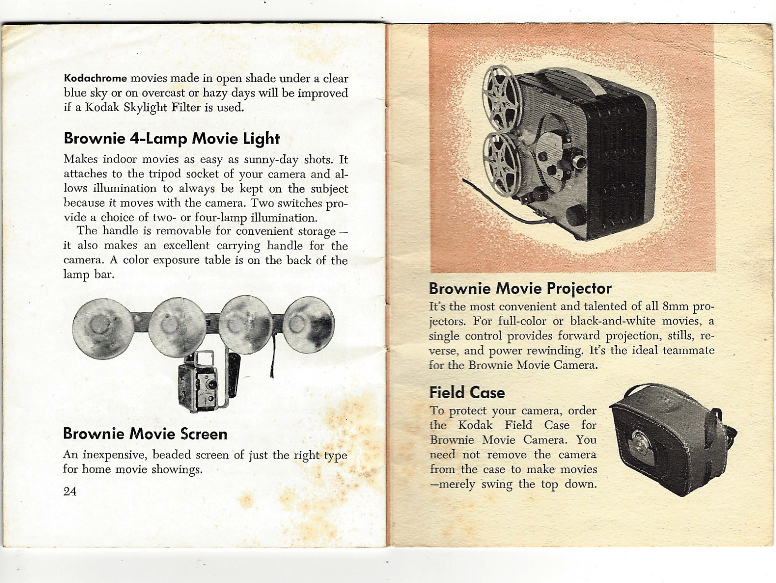 KODAK BROWNIE - F/1.9 - MOVIE CAMERA - MANUAL - FREE SHIPPING