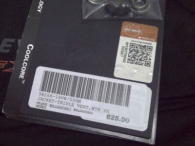 Pre-owned Harley-davidson Womans  Triple Vent System Riding Jacket Medium 98266-19vw In Black