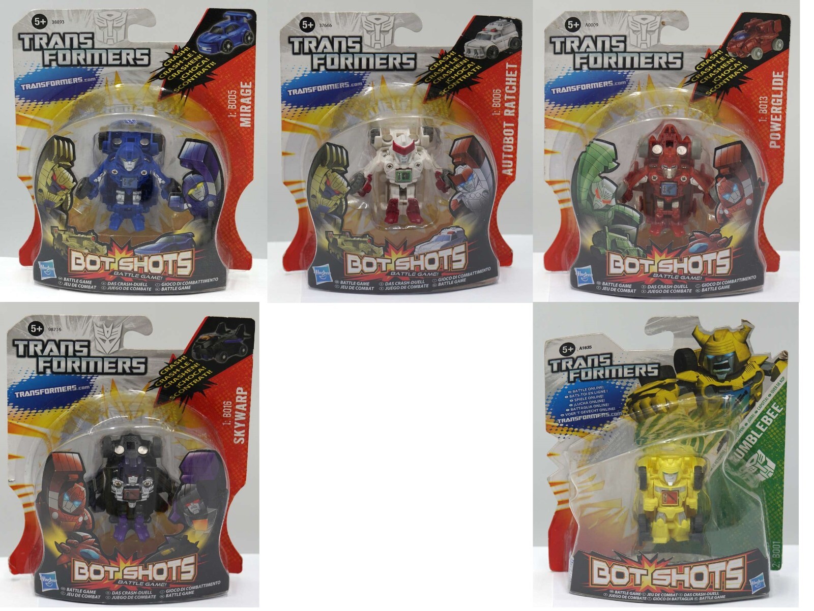 Transformers Bot Shots Battle Game The Crash Duel Hasbro approx. 5 cm Selection Transformers Bot Shots Battle Game The Crash Duel Hasbro approx. 5 cm Selection