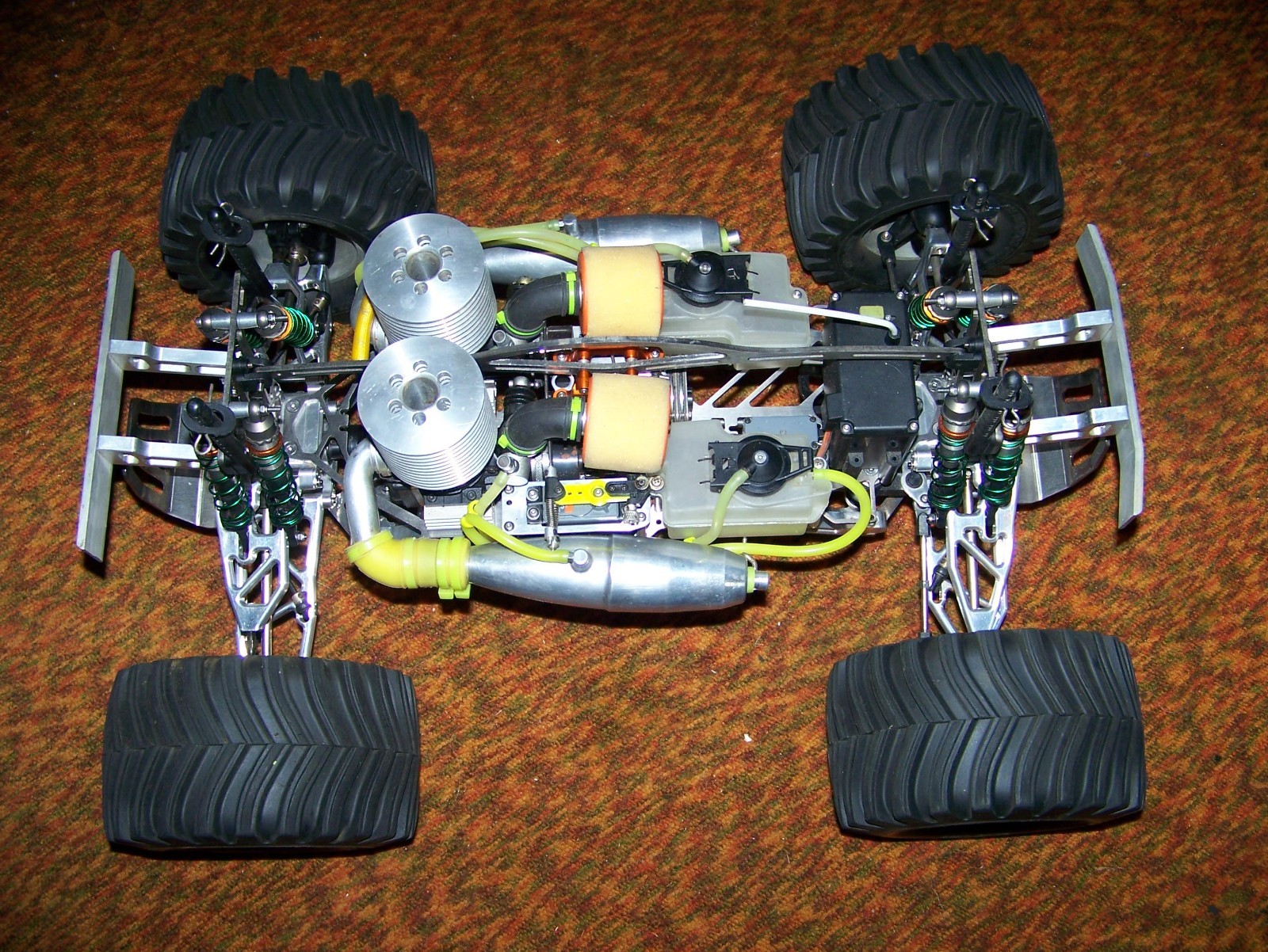 ofna twin picco engine titan deluxe duh titanium tmaxx rc monster truck parts