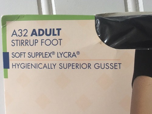 Body Wrappers Stirrup Foot Body Tights A32 Jazzy Black  Size SML / MED