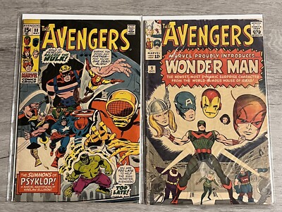 Marvel Comics The Avengers Vol. 1 Lot of 2 - Issues 9 1st Wonderman and 88