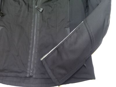 Pre-owned Harley-davidson Womans  Ledgeview Stretch Riding Jacket Medium 98335-19vw In Black