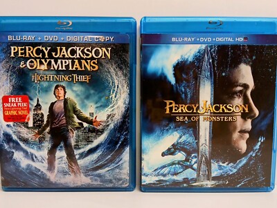 Percy Jackson Sea of Monsters & The Lightning Thief Blu-ray +DVD + Digital HD UV