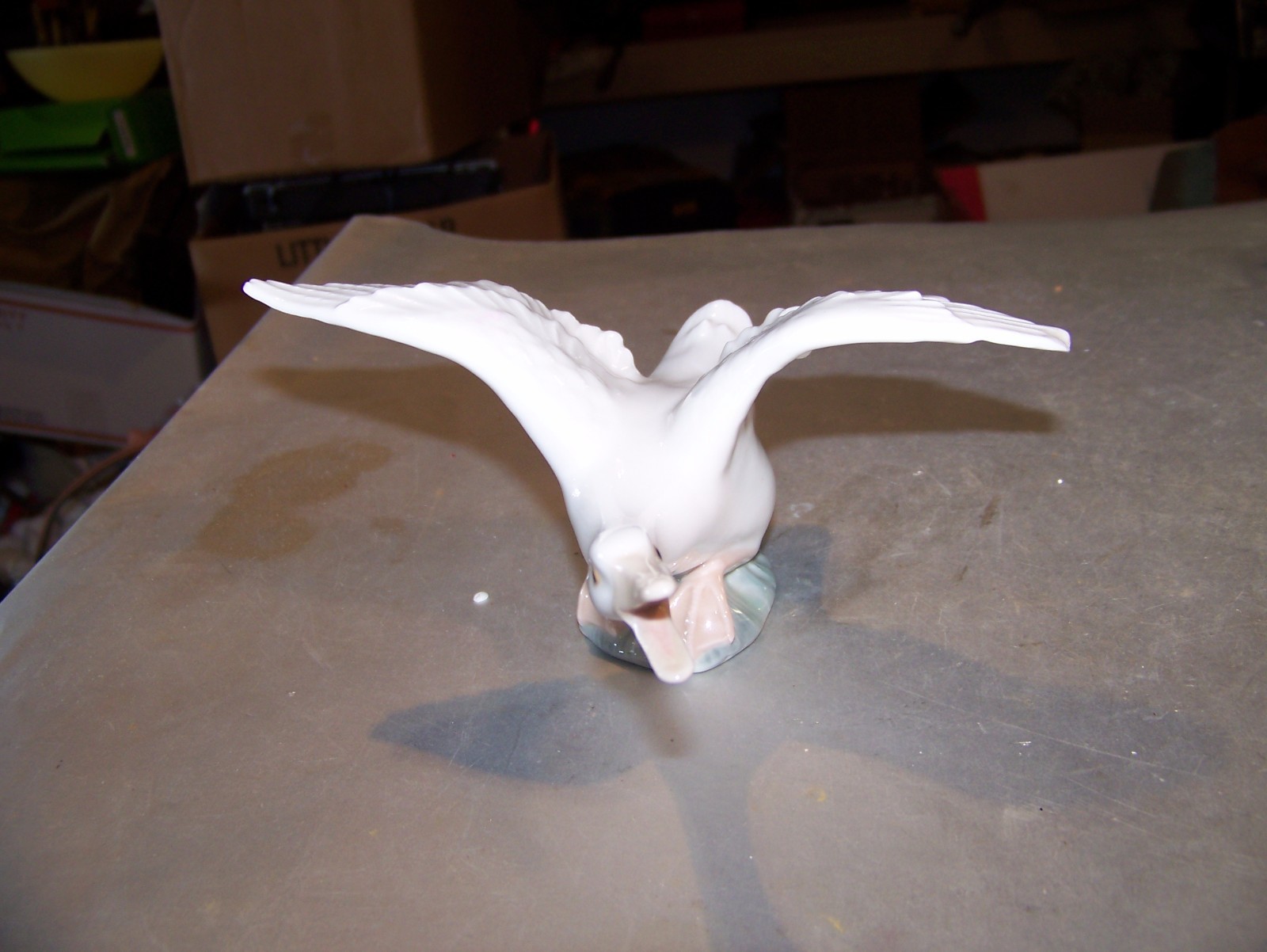 VINTAGE LLADRO LONG NECK GOOSE PORCELAIN FIGURINE DUCK WHITE SWAN