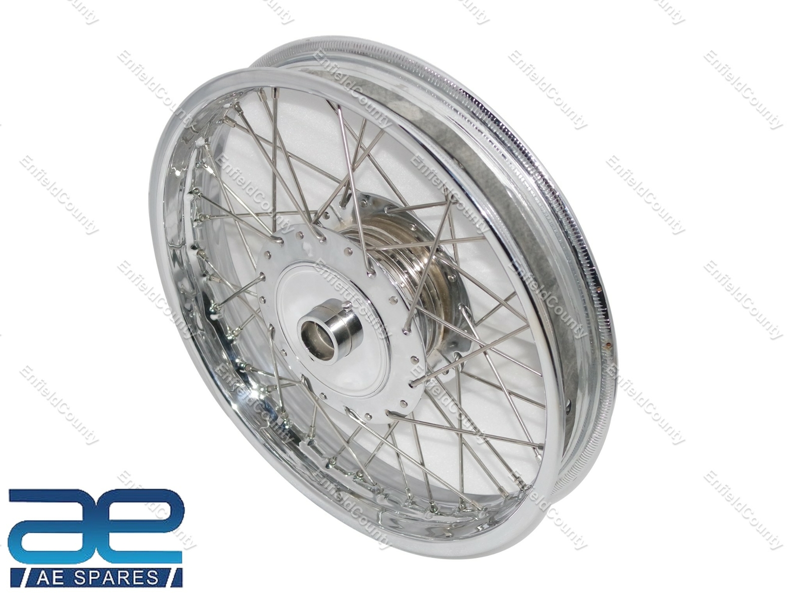 For Royal Enfield Classic 19" Rear Wheel Rim Chrome With Hub & 40 SS Spokes 