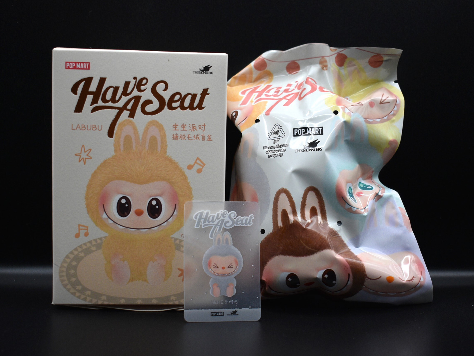 ぬいぐるみ Popmart THE MONSTERS Have a seat Labubu POP NOW:THE MONSTERS - Have a Seat Vinyl Plush Blind Box