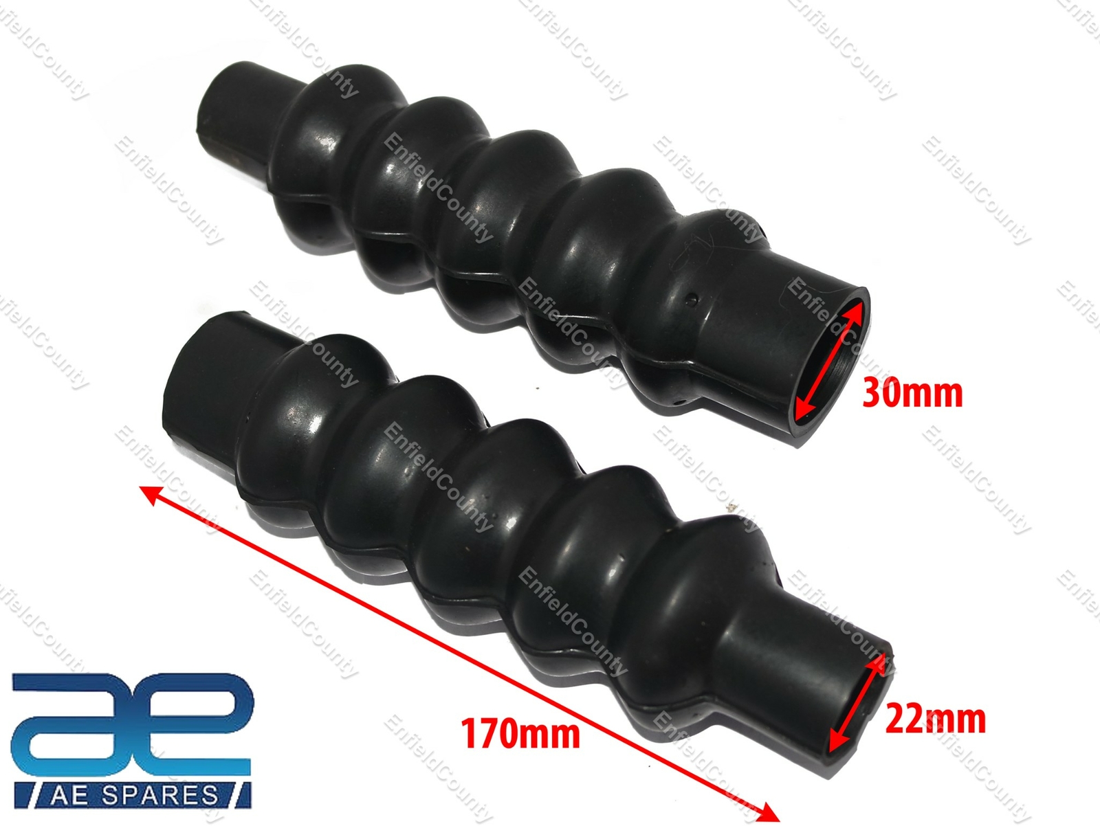 Fork Gaiters Rubber Set 90-5081 BSA Bantam D1 D3 D5 + C10L