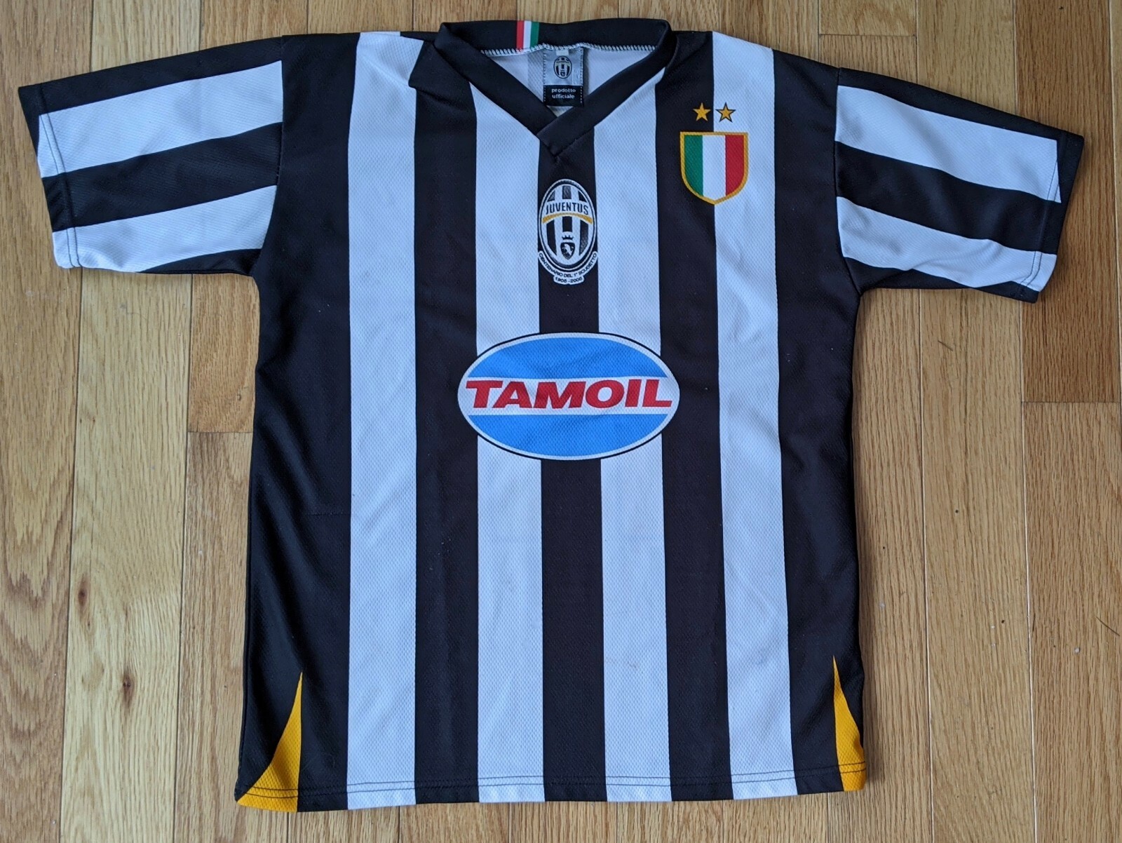 難ありJUVENTUS TREZEGUET 17 レプリカユニフォーム 2003-04 Juventus Home Shirt Trezeguet #17 - 6/10 - (M)
