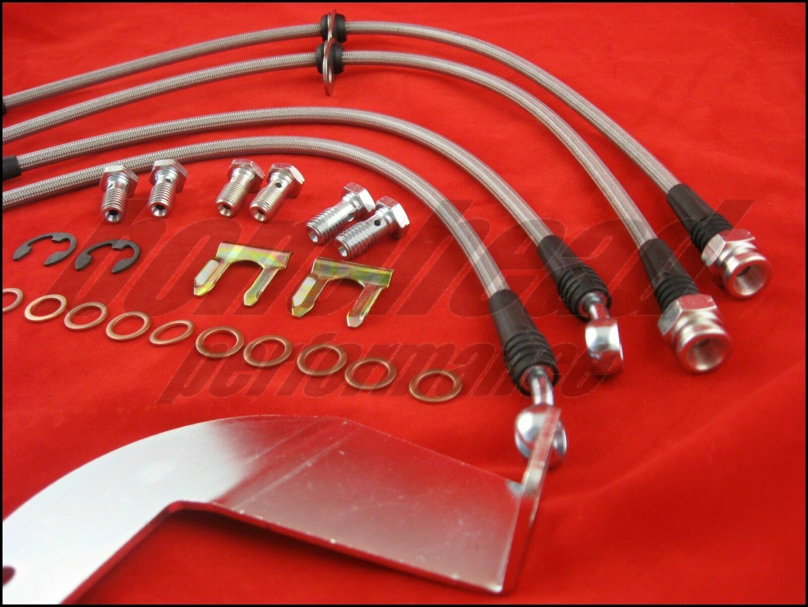 TechnaFit Stainless Steel Braided Brake Lines 19992004 Ford Mustang