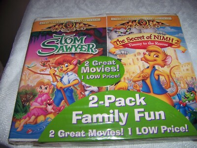 2 vhs movies Tom Sawyer & The secret of nimh2