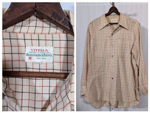 Abercrombie Fitch Vintage 50s Loopneck Windowpane Viyella Abercrombie Fitch Vintage 50s Loopneck Windowpane Viyella