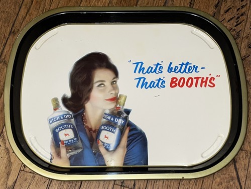 Rare Vintage High & Dry Booth's London Dry Gin Alcohol