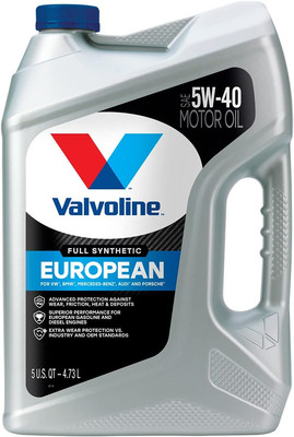 European Vehicle Full Synthetic SAE 5W-40 Motor Oil 5 QT
