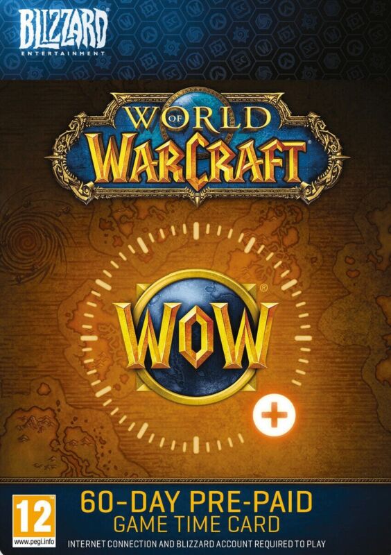 World of Warcraft WoW 60 Days Game Time Subscription FAST DELIVERY ! USA servers