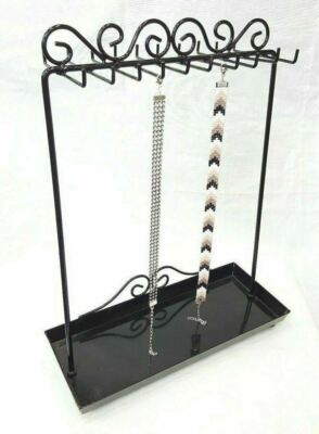 Clear Lucite Jewelry Stand Rack Holder Storage Organizer Retail Display Table-Top Large 8 x 13 inches Vintage 1970/'s